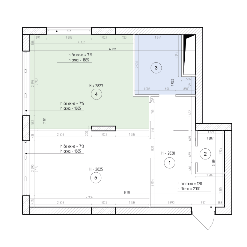 Обмерный план