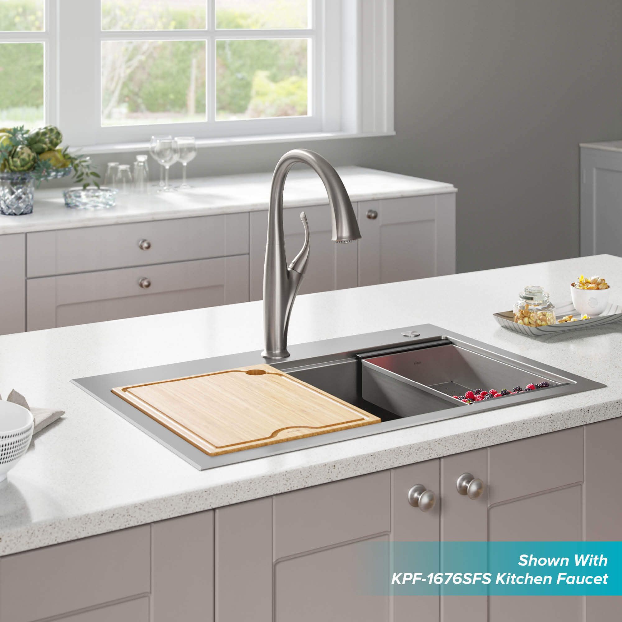 Кухонна мийка Kraus KWT300-32 - изображение 8