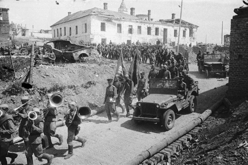 Освобождение Полоцка 4 июля 1944 года, операция Багратион, советские войска.
