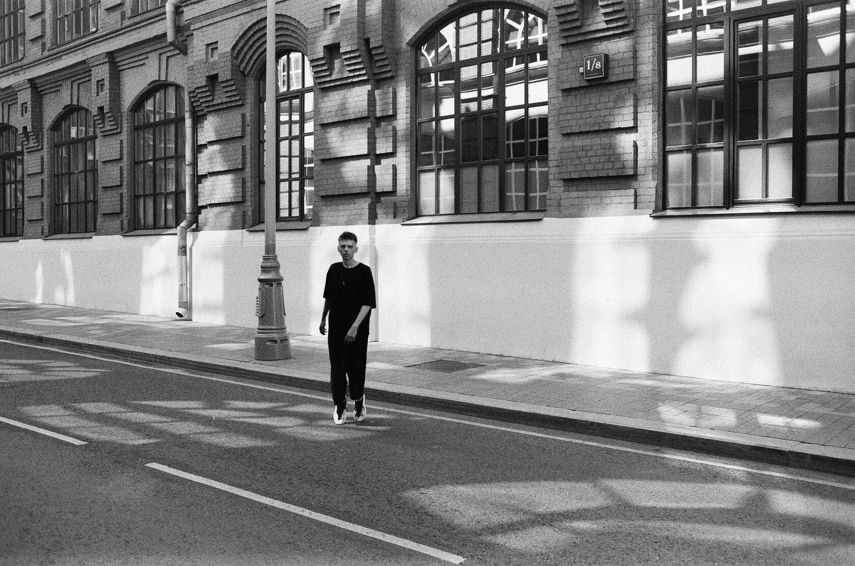 Dima Smolin outside a historic building