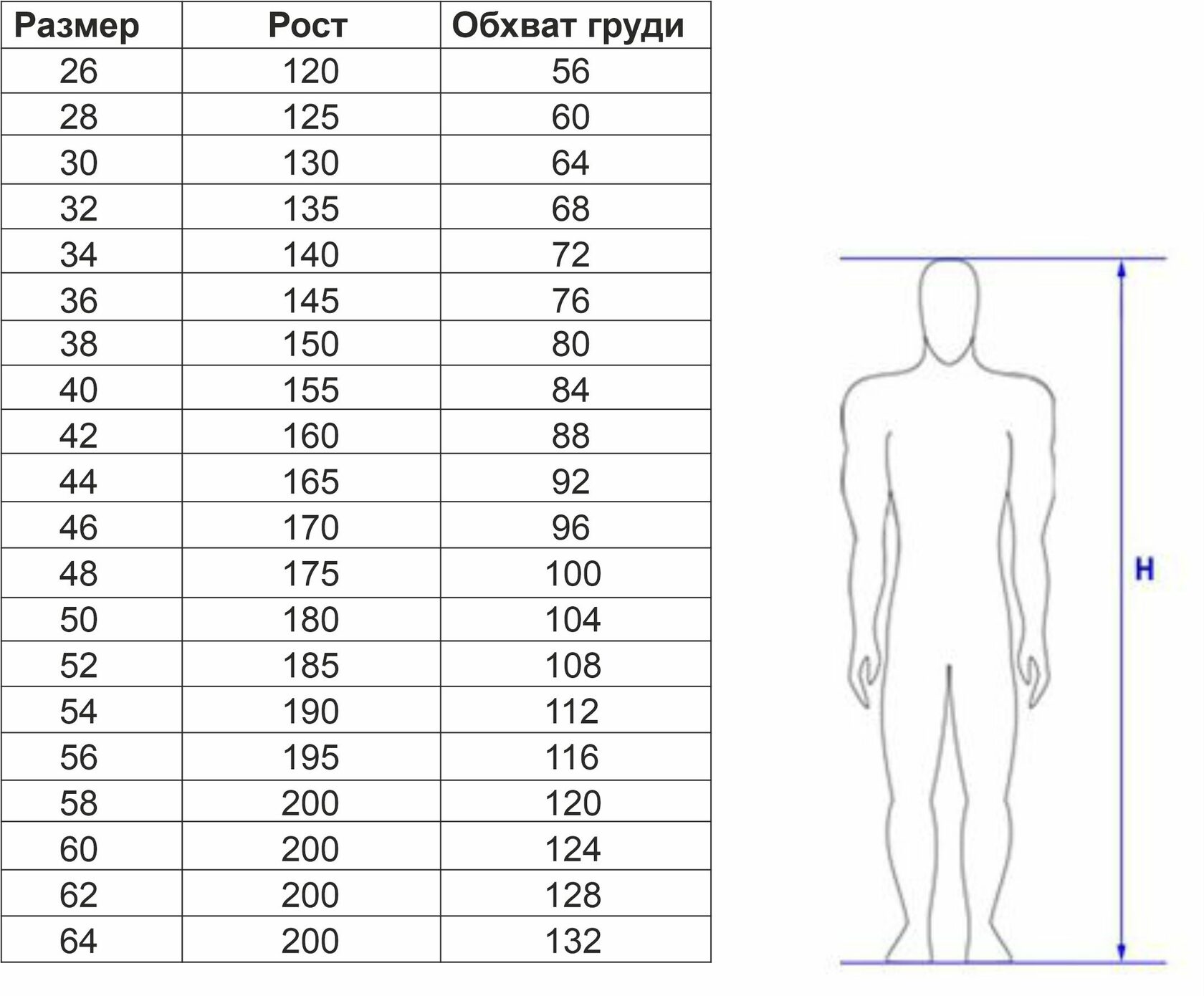 обхват груди 56 размера фото 76