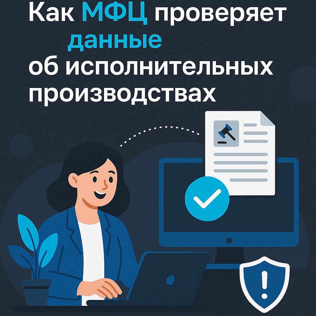 как МФЦ проверяет данные об исполнительных производствах