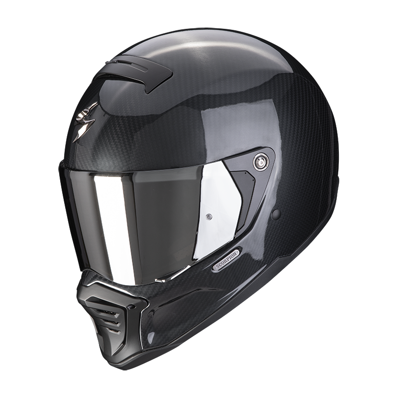 Мотошлем-интеграл SCORPION EXO-HX1 FIGHTER Carbon Black, чёрный — примерка на Лиговском, 50Ф