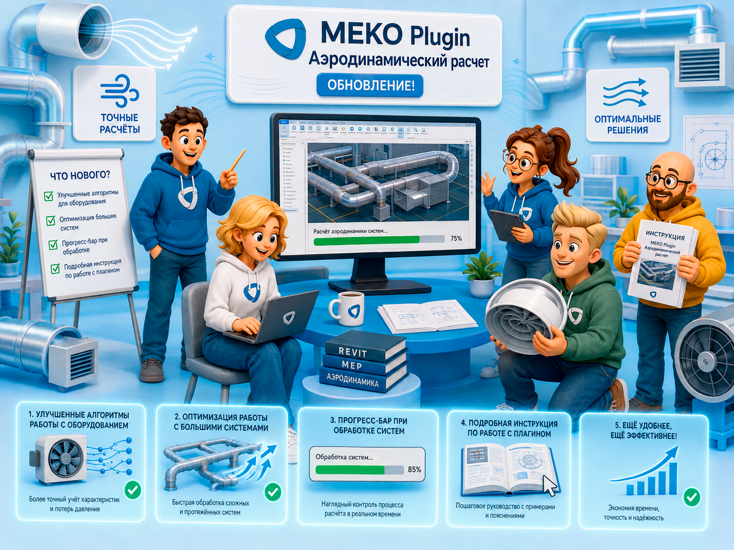 ревит плагин меко revit аэродинамический расчет аэродинамика