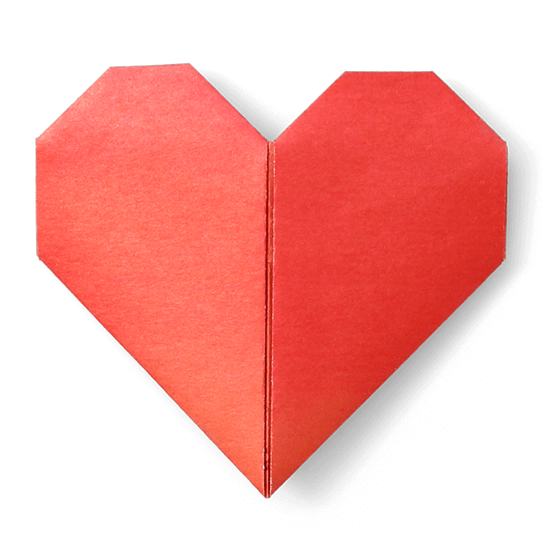 Бумажные сердца-оригами