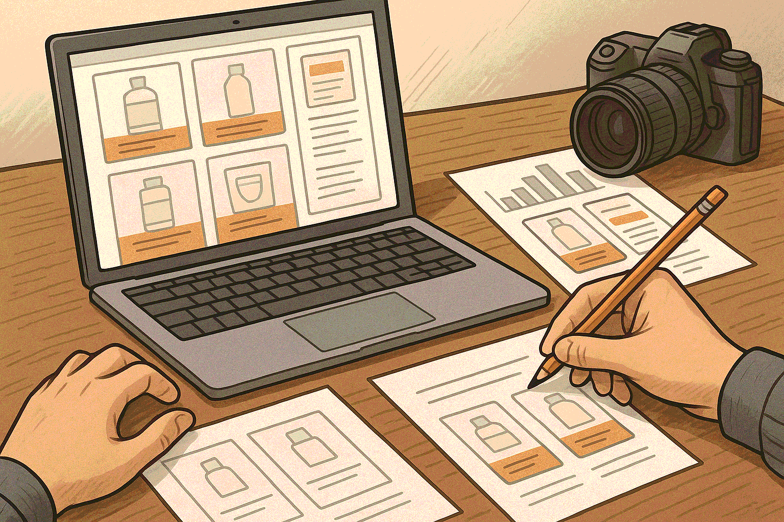 быстрый пайплайн для карточек в одном стиле