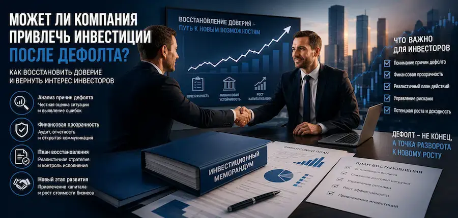 Привлечение инвестиций после дефолта