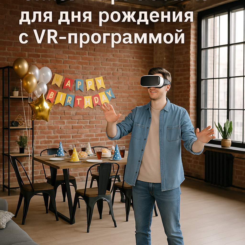 Стильный лофт в Москве для аренды на день рождения с VR-программой