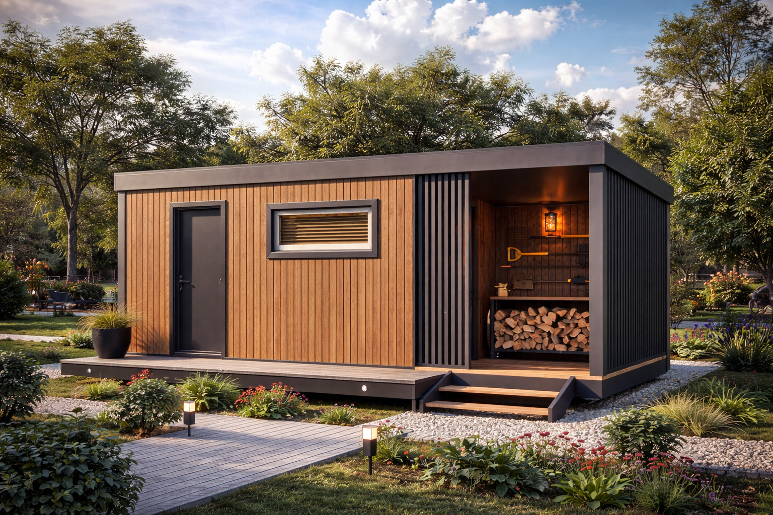 Модульный хозблок «Кантри-Лофт» 