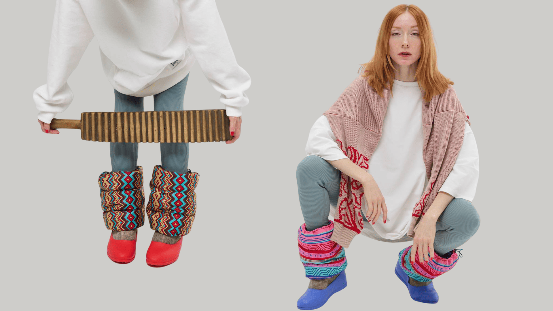 VOYLOK, ORNAMENTЫ, онучи, галоши, современные галоши,