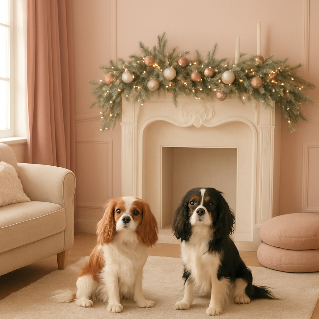 Празднование Нового года с собаками