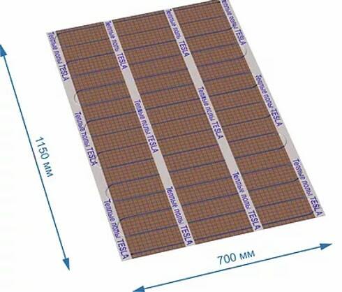 секция теплого пола тесла ТКС-01
