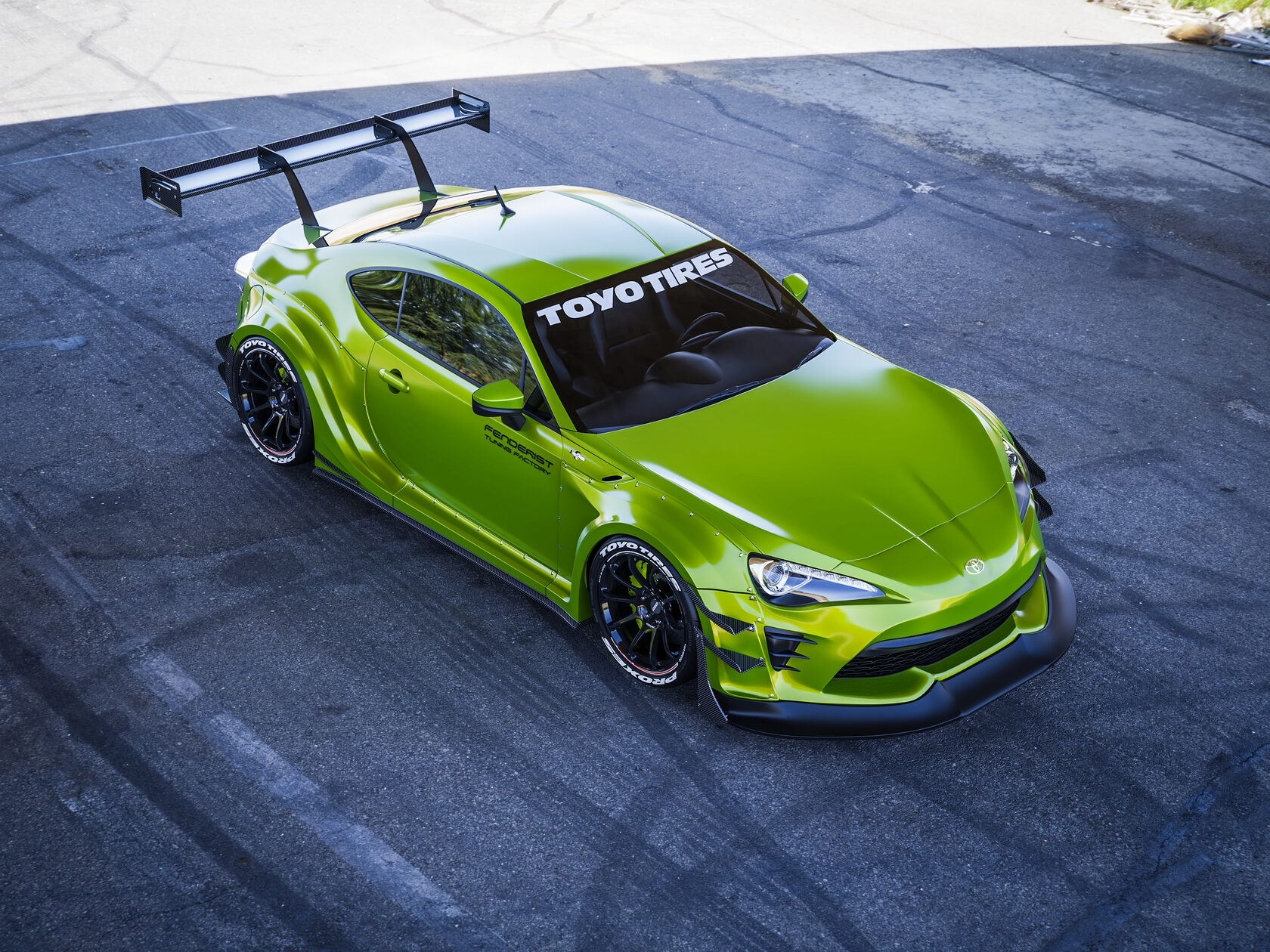 Full FENDERIST SPEC R kit / WIDE BODY KIT TOYOTA GT86 / SCION FRS 20172020