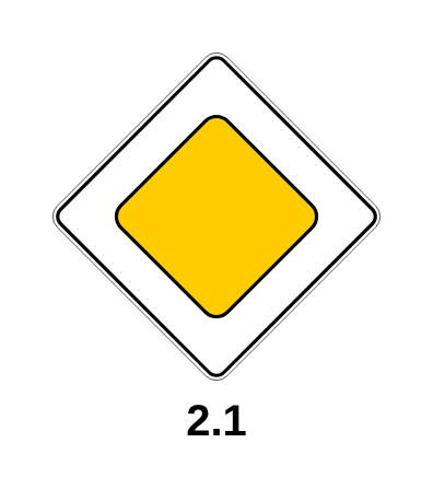 Знак 2.1 «Главная дорога»