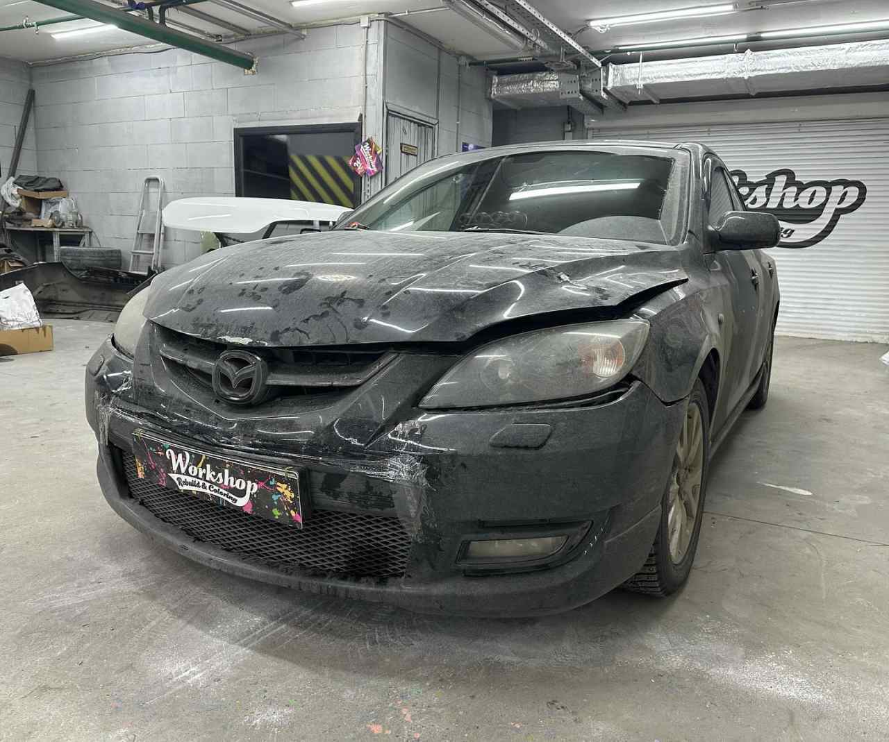 Mazda MPV после аварии, ремонт