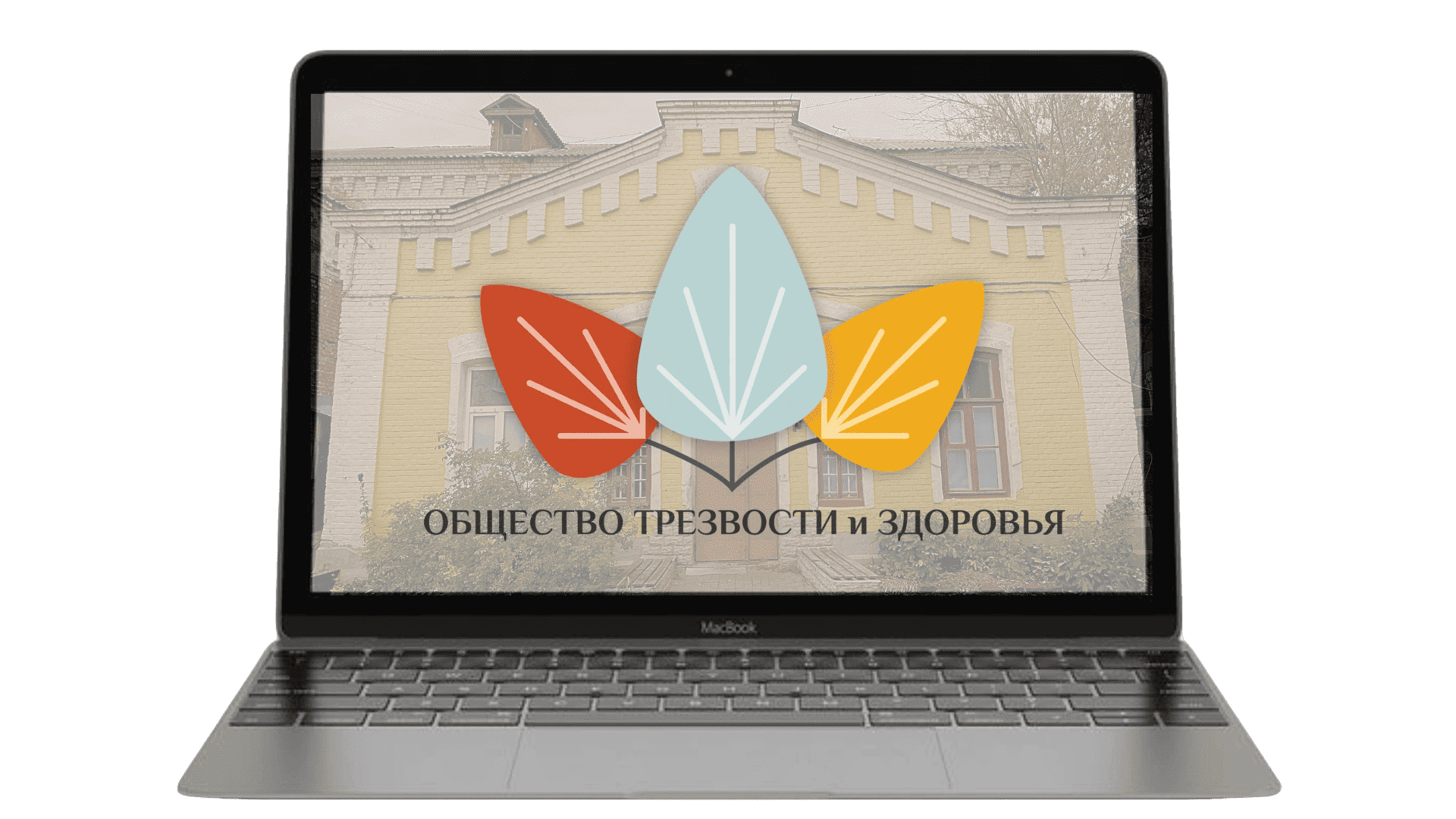 Ноутбук с логотипом