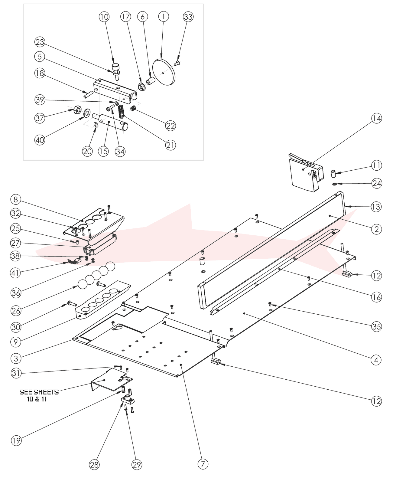 Morgana Documaster 7-04-04 Paper Control Assembly — схема деталей