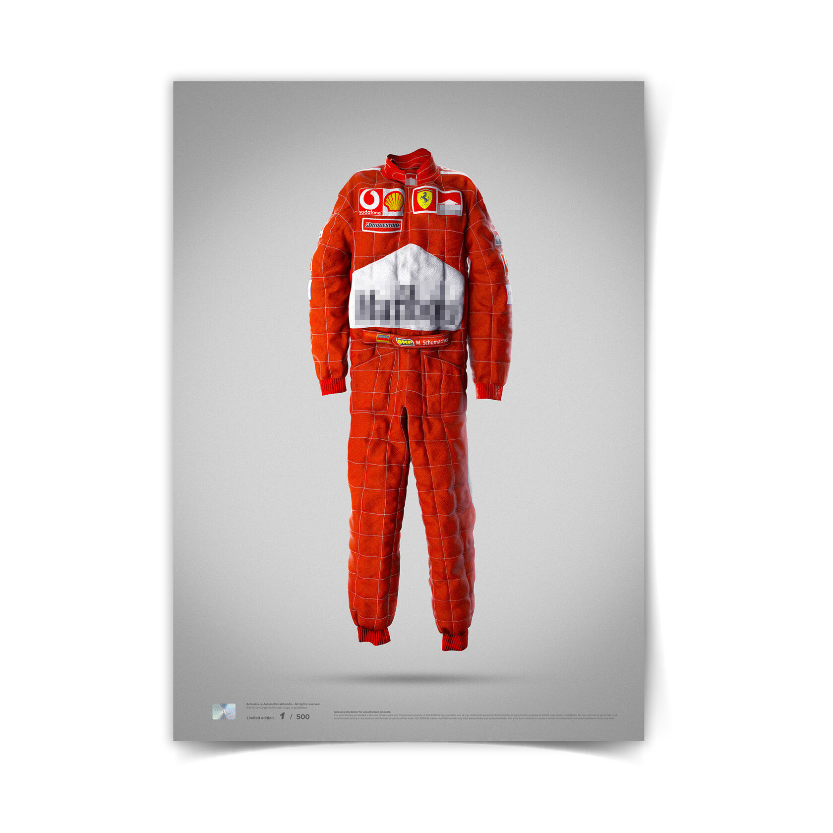 Купить постер Michael Schumacher Racing Suit – Aclassica