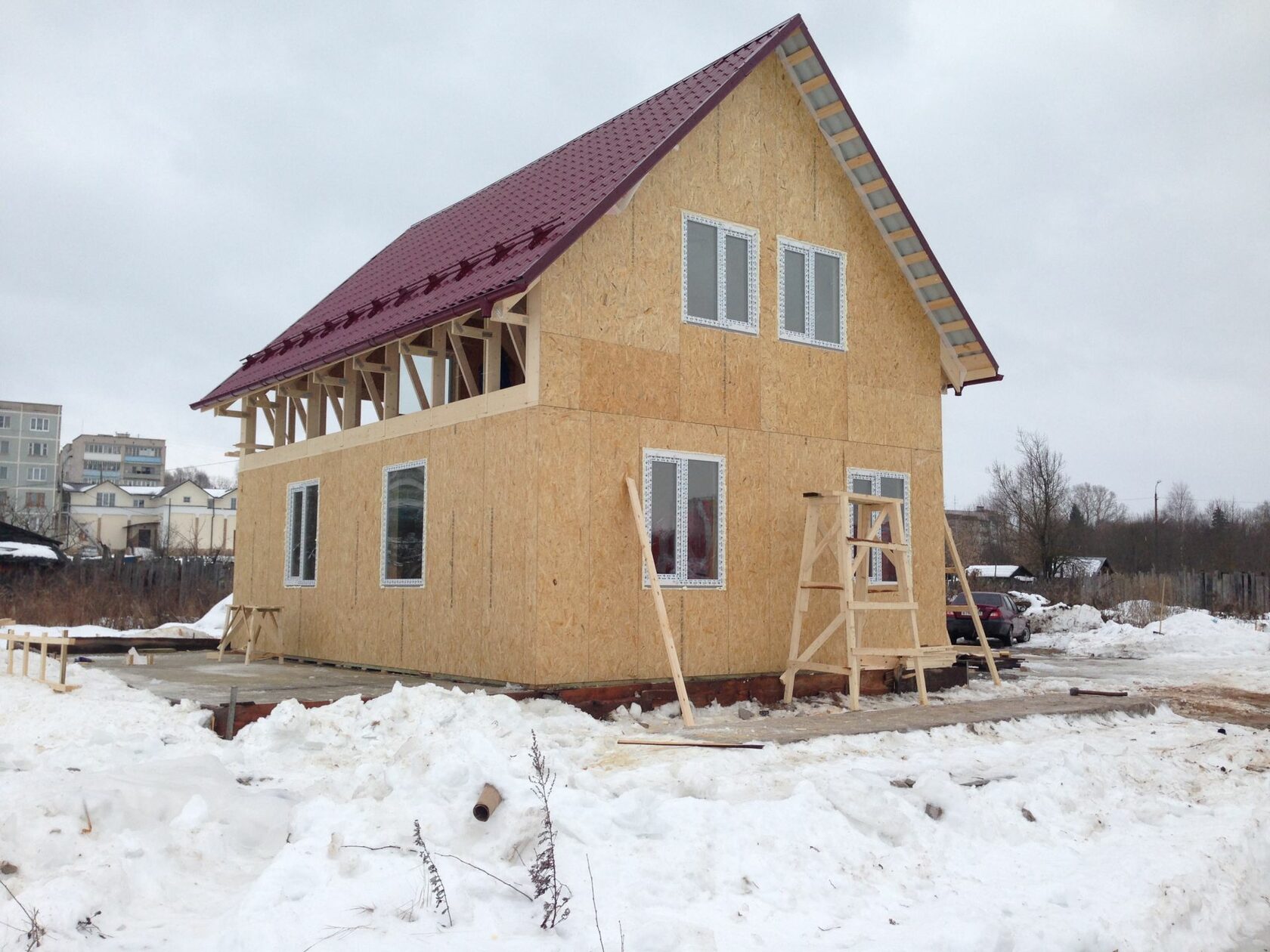 Строительство каркасных домов, дачных домиков из мини бруса в Ивановской,  Владимирской, Ярославской областях. Country House