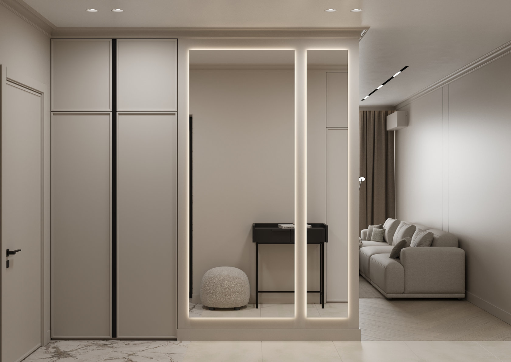 Фрагмент интерьера квартиры 79 м²