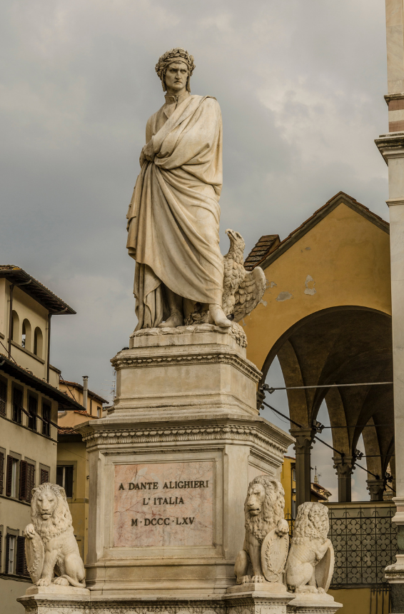 Италия. Статуя Данте Алигьери