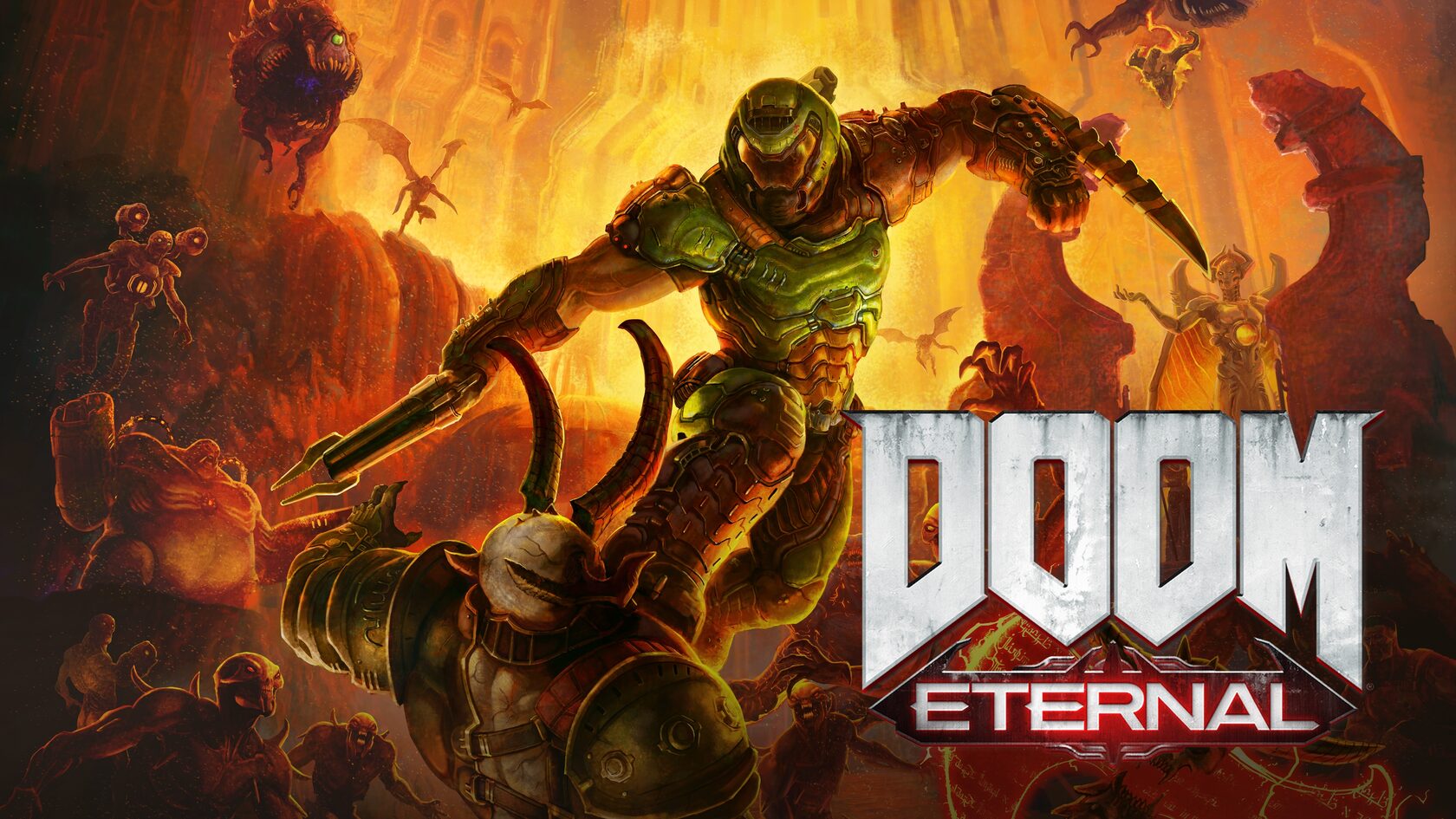 Обои на рабочий стол Doom Eternal.