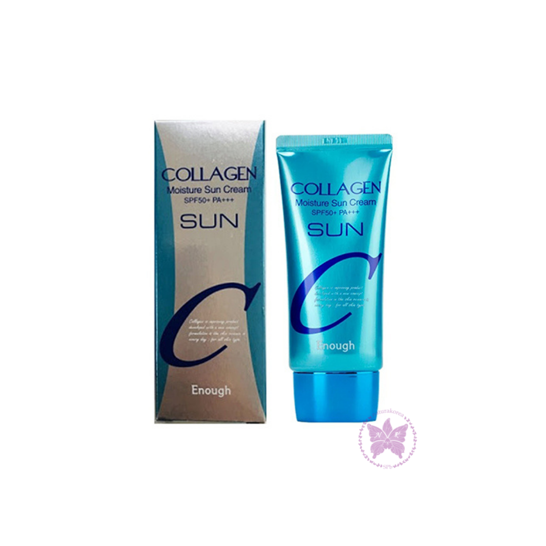 Крем коллаген sun. Enough Collagen Moisture Sun Cream spf50. NEXTBEAU Collagen Sun Cream SPF 50+ / pa++++.