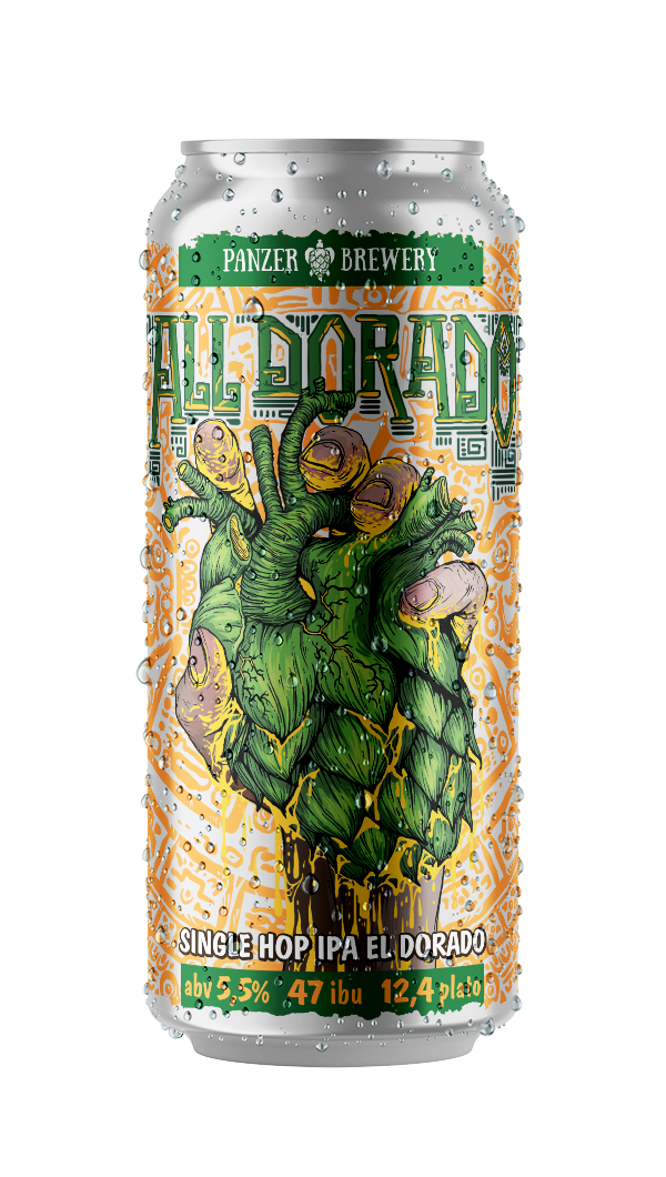 Банка пива All Dorado - IPA American от Panzer Brewery