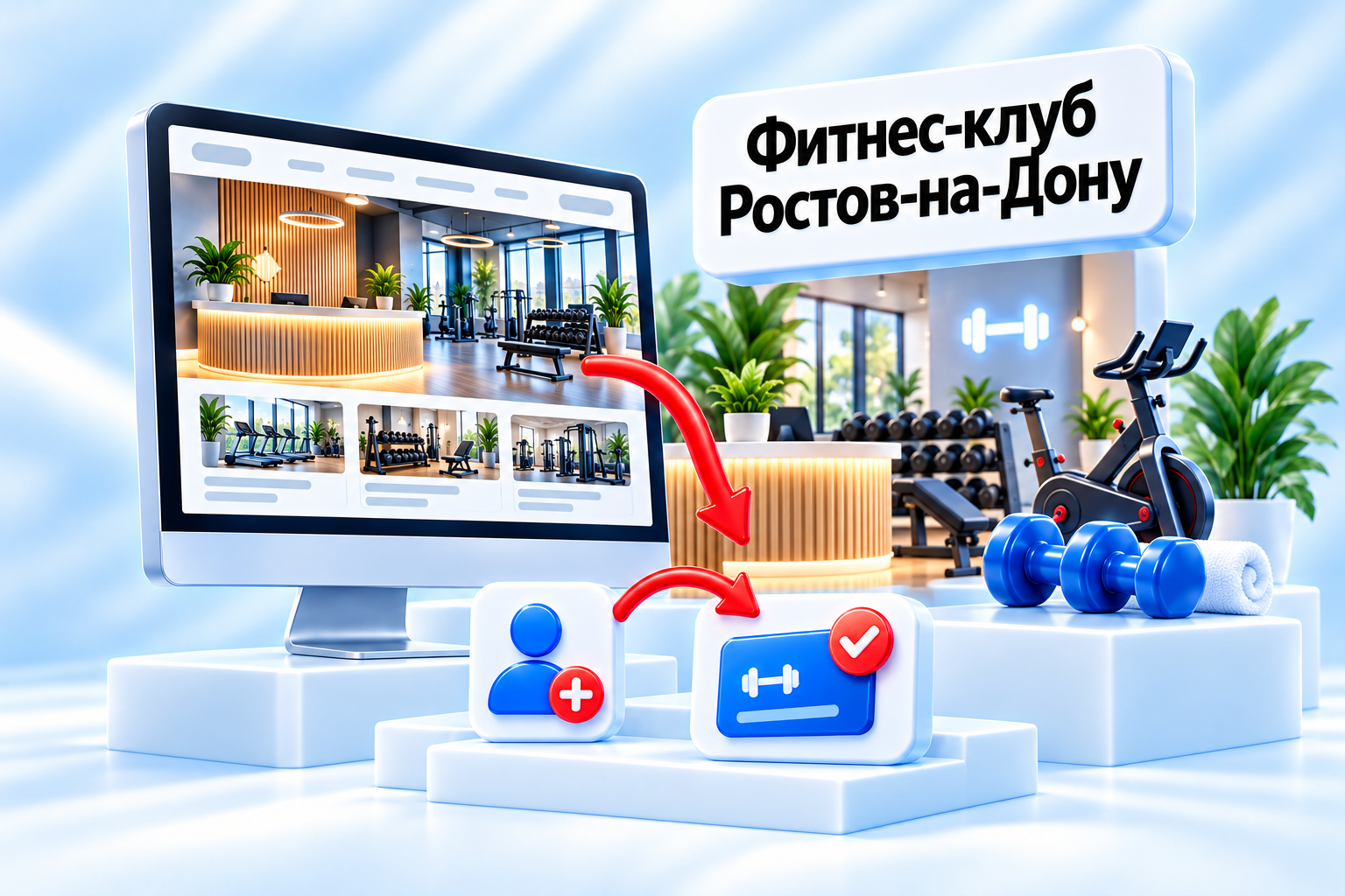 Фитнес-клуб в Ростове-на-Дону — иллюстрация проекта