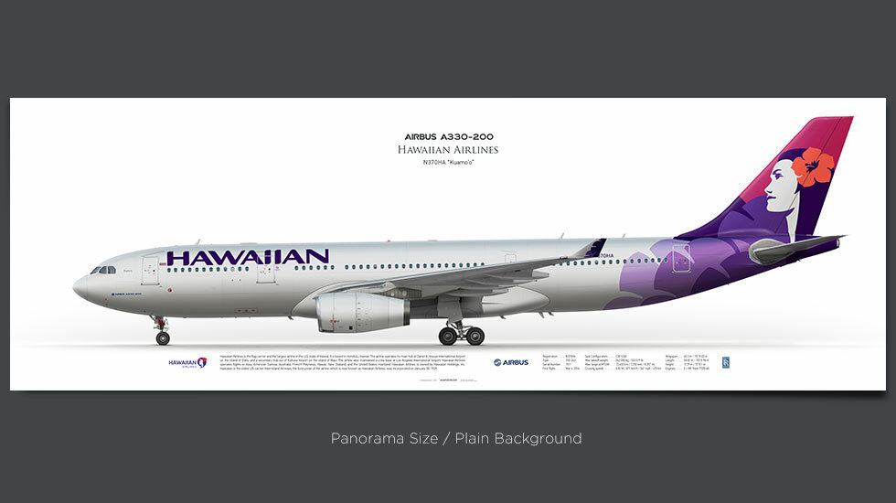 Hawaiian Airlines Airbus A330‑200 N370HA | Aviaposter