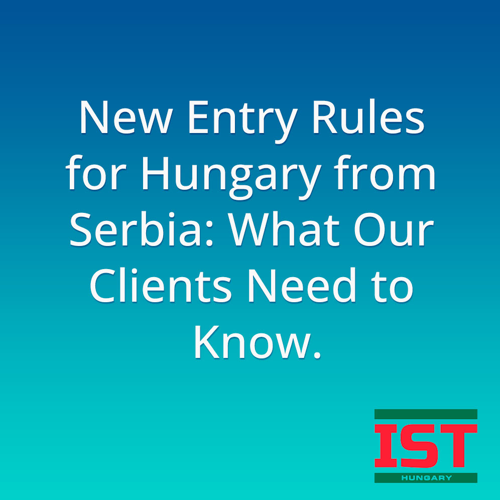 Rules for Hungary from Serbia