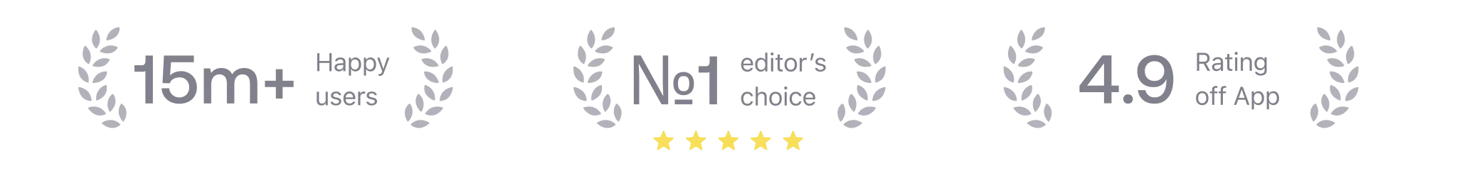 15M+ happy users; #1 editor’s choice; 4.9 app rating