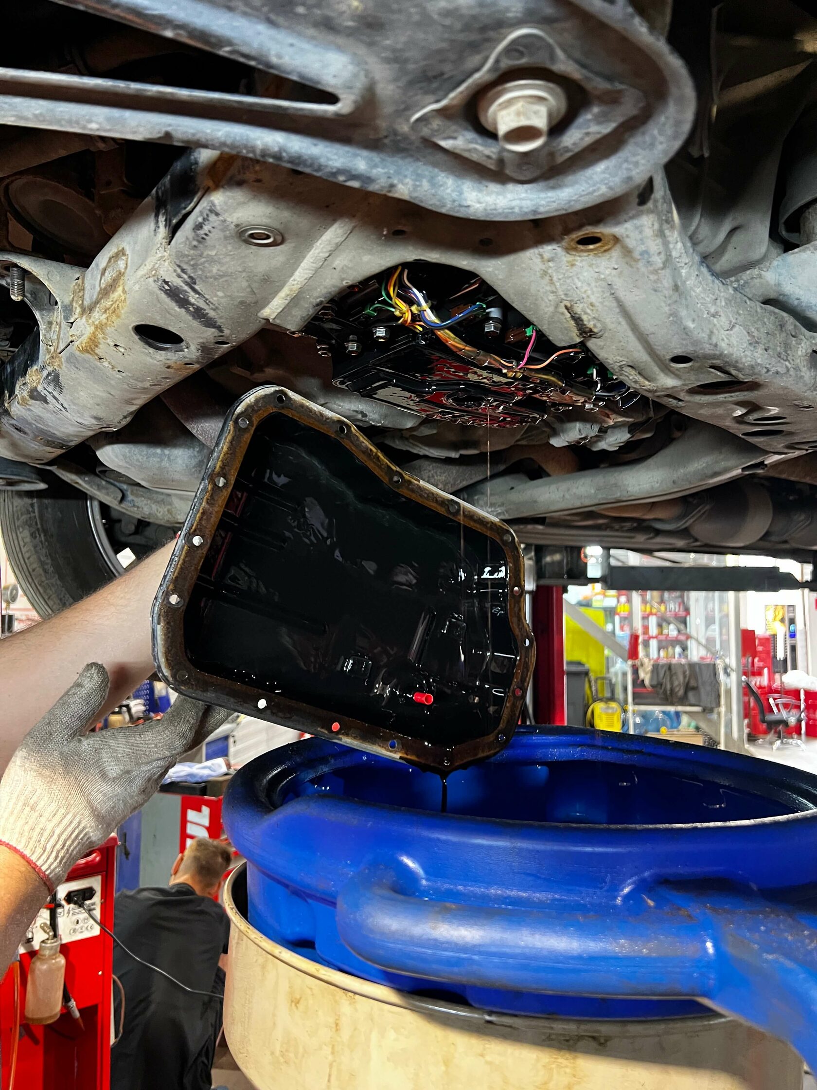 Снятие поддона АКПП Toyota