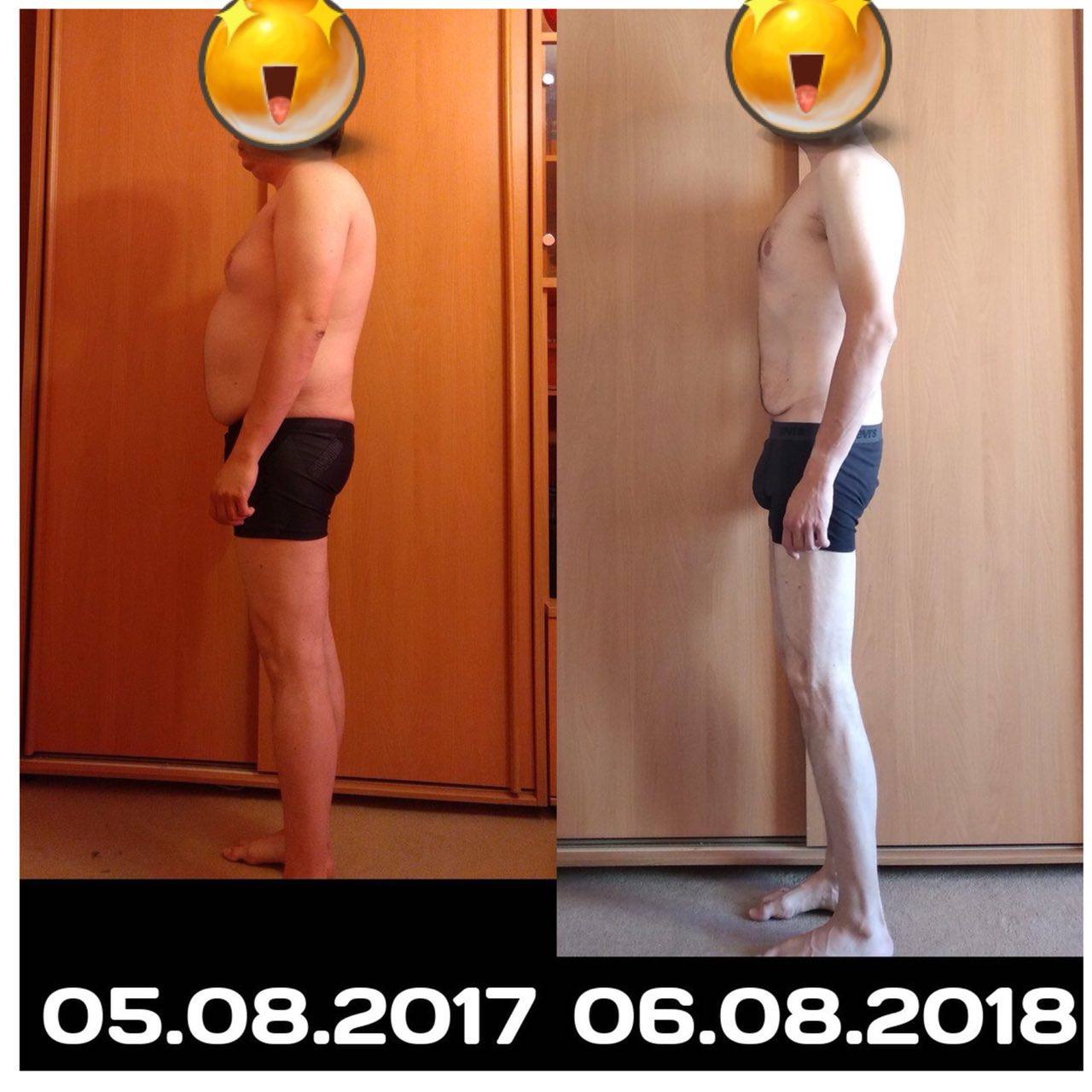 результаты похудения до и после фото мужчины