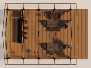 Планировка пати-тент 6×8