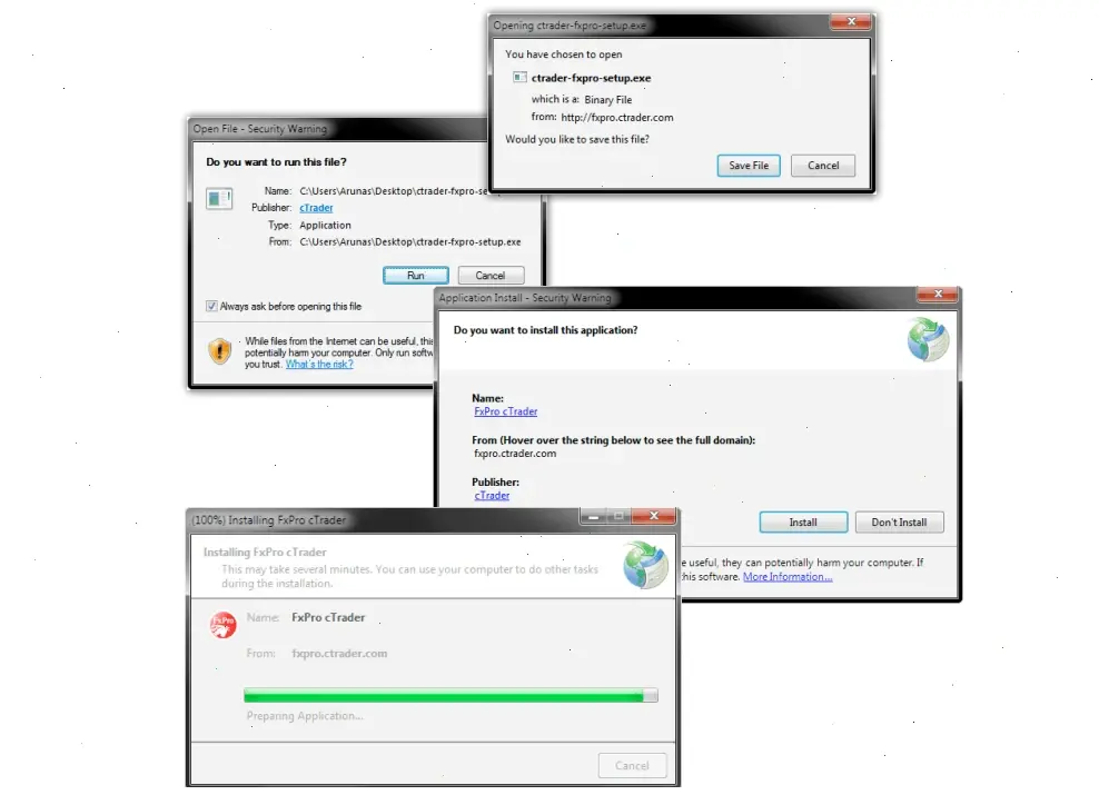 instal ctrader FxPro