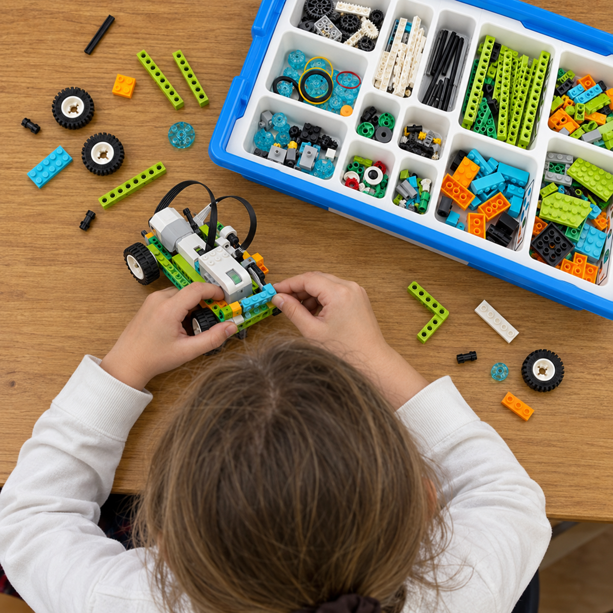 Занятие LEGO-робототехникой в детском центре Вестники