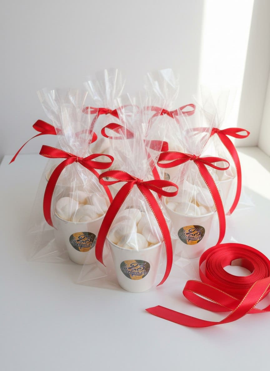 Пельмени из зефира, стаканчик 1