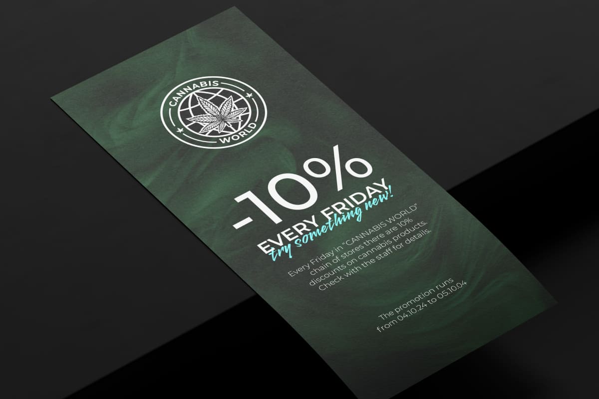 Ребрендинг Cannabis World: логотип, фирменный стиль, оформление соцсетей
