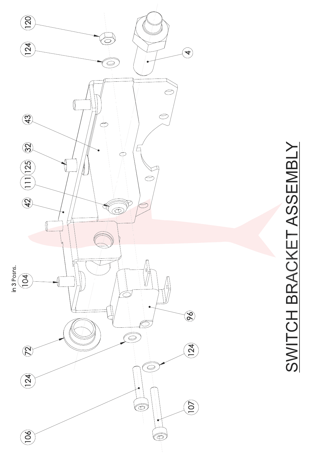 Morgana AutoCreaser 50 7-06-10 Creaser Unit — Switch Bracket Assembly — схема деталей