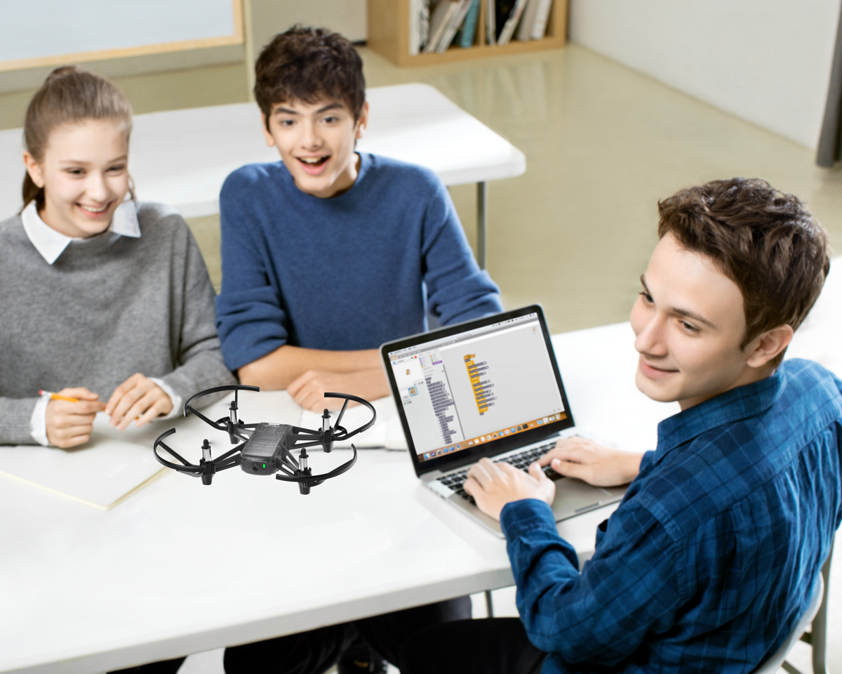 Modern educational. Steam Education and Robotics. Children Robotics. Image of a Modern educator. It Education Instagram Post.