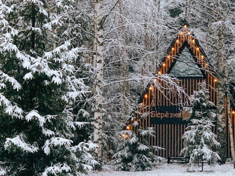 Отдых в Подмосковье зимой в теплых домиках среди леса