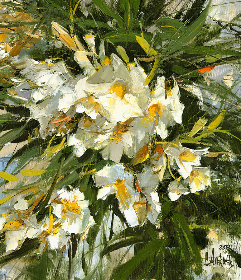 Oleander. 2019. Oil on canvas, 40x60 cm