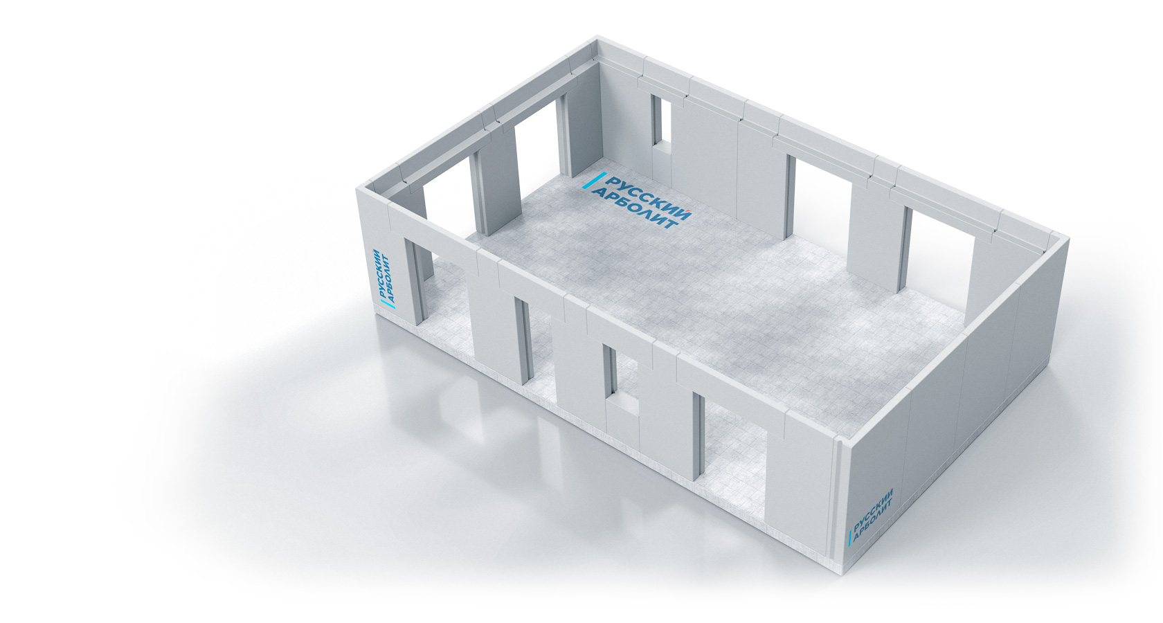 Проект дома из арболитовых панелей 83 м² – SA017