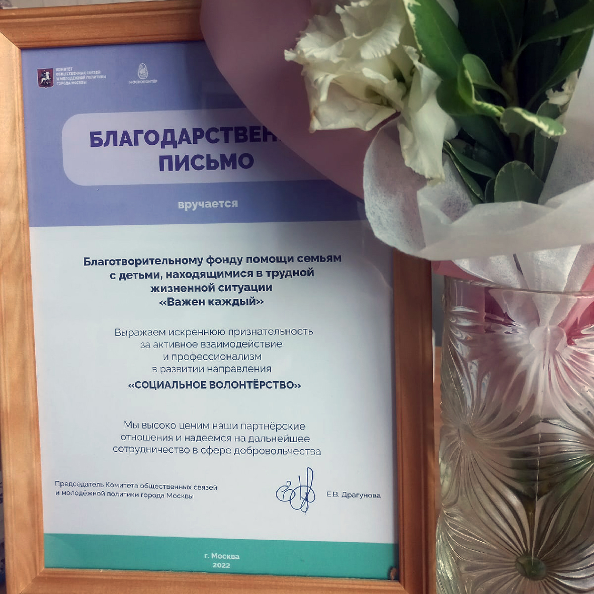 важен каждый, благотворительный фонд, строгино, мосволонтер