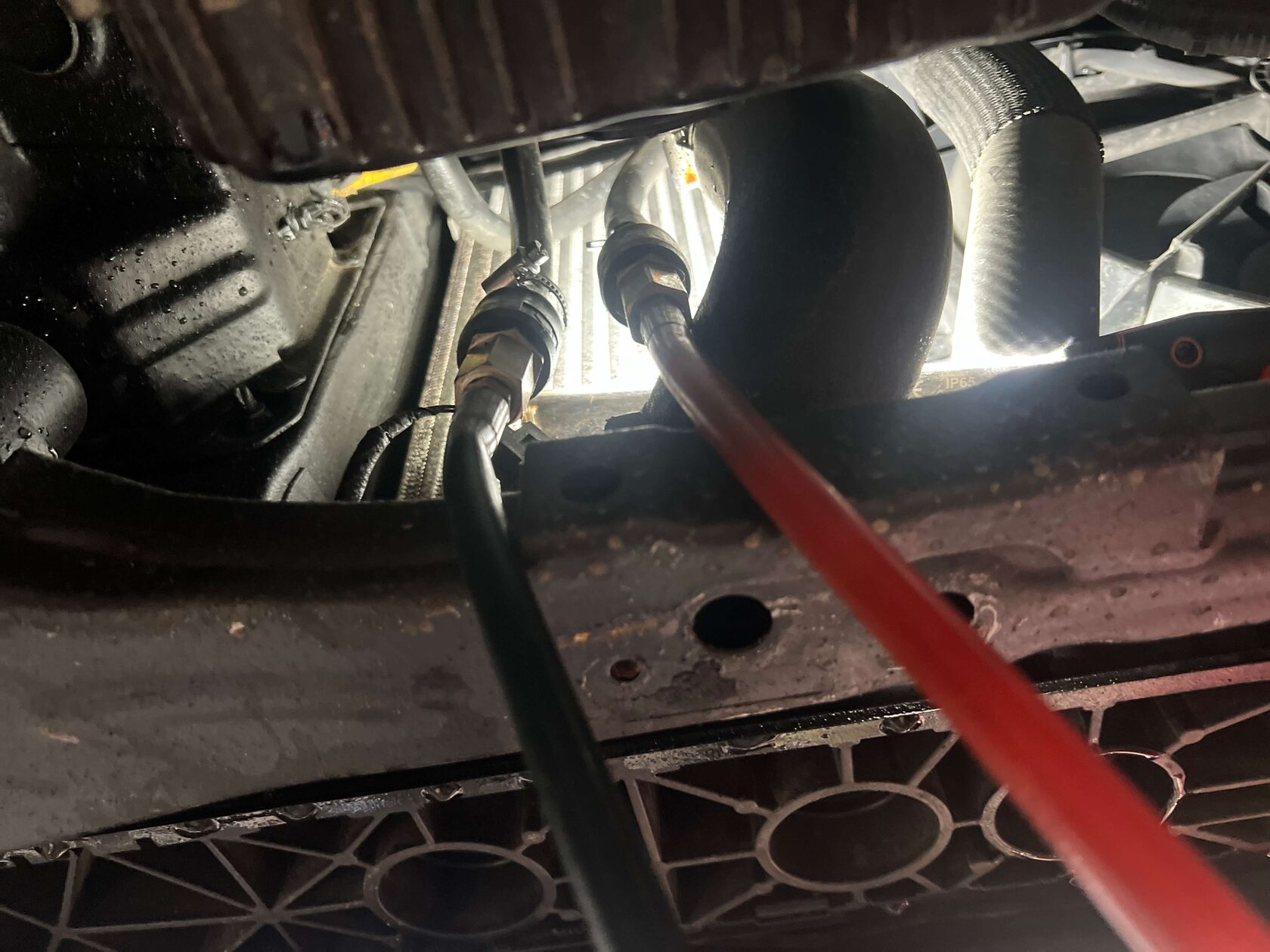 Подключение адаптеров к контуру охлаждения АКПП