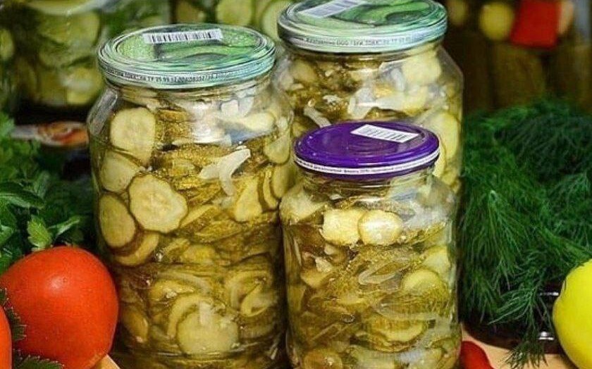 Салат из огурцов на зиму