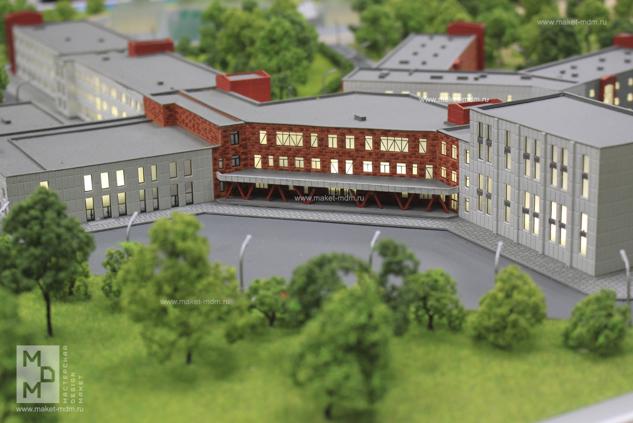 макет школы