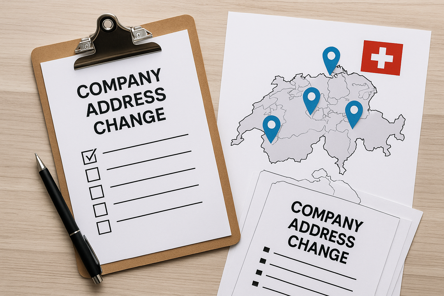 Checklist legale cambio sede aziendale cantone Svizzera