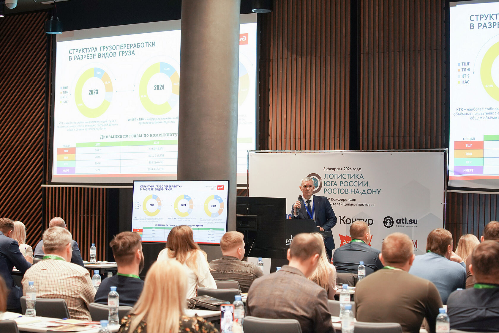 В числе почетных гостей конференции - Марк Владимирович Султанян, Северо-Кавказская дирекция по управлению терминально-складским комплексом ОАО 